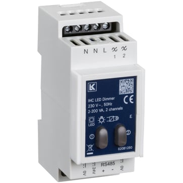 LK IHC LED Dimmer 2 Channels DIN 36mm 820B1250