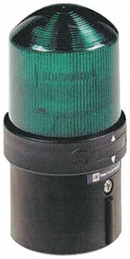 Harmony XVB Ø70 mm komplet lystårn med grundmodul og fast LED lys for 24VAC/DC i grøn farve XVBL0B3