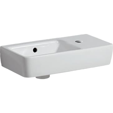 Geberit Renova Compact washbasin f/bathroom furniture, 500 x 250 x 150 mm, white porcelain KeraTect 276250600
