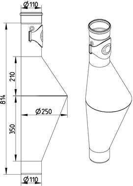 BLÜCHER rottestop 110 mm rustfri/syrefast 154321410