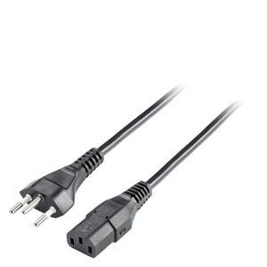 SIMATIC HMI-kabel til ikke-varmeapparat 180 °, 110/230 V DC til Schweiz 6ES7900-0CA00-0XA0
