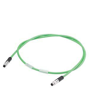 Tilslutningskabel til buskabel til ET-tilslutning M8 PUR-kabel begge ender færdigmonteret med 2x M8-bøsning, 4-polet, skærmet Længde 0,2m 6ES7194-2MH02-0AD0