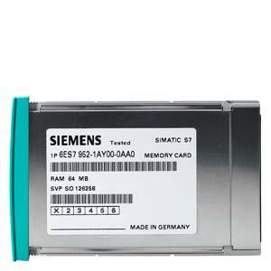 SIMATIC S7, RAM-hukommelseskort til S7-400, langt design, 64 MB 6ES7952-1AY00-0AA0