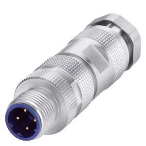 IE FC M12 Plug PRO, M12 plug-in stik, 180 ° kabeludgang, D-kodet, 1 enhed 6GK1901-0DB10-6AA0