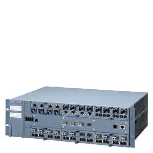 SCALANCE XR552-12M managed IE switch, 19 "rack 4x 1000/10000 Mbit / s SFP + 12x 100/1000 Mbit / s 4-port mediemoduler, elektrisk, elektrisk PoE eller op 6GK5552-0AR00-2HR2