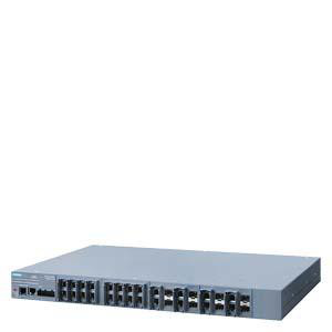 SCALANCE XR524-8C managed IE Switch Layer 3 med nøglestik til rådighed Strømforsyning 230 V AC 24x 10/100/1000 Mbit / s RJ45 8x 100/1000 Mbit / s SFP con 6GK5524-8GS00-3AR2