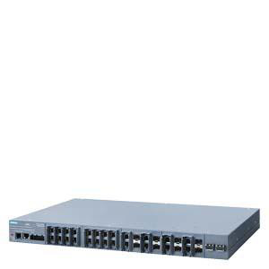 SCALANCE XR526-8C managed IE switch Layer 3 med nøglestik tilgængelig strømforsyning 230 V AC 24x 10/100/1000 Mbit / s RJ45 8x 100/1000 Mbit / s SFP Comb 6GK5526-8GS00-3AR2
