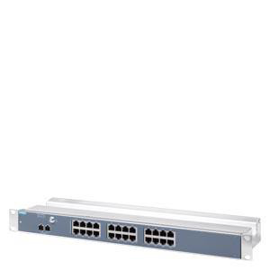 SCALANCE XR124WG ikke-administreret IE-switch 19 "rack 24 x 10/100 Mbit / s elektriske porte LED-diagnostik Strømforsyning 24 V DC 6GK5124-0BA00-2AR3