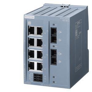 SCALANCE XB108-2 ikke-administreret switch, 8x 10/100 Mbit / s porte, 2x 100 Mbit / s MM SC 6GK5108-2BD00-2AB2