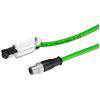 IE-kabel 2x2, 1x M12-180-stik (D-kodet), 1x IE FC RJ45-stik 145, Cat 5e, 3 m 6XV1871-5TH30