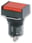 Pushbutton, oplyst, firkantet, IP65, rød A165L-AR 160046 miniature