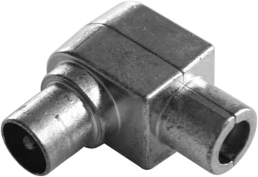 IEC connector, male, angle, metal 84024