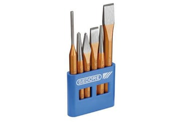 Chisel and punch set 6 pcs in plastic holder 8725200