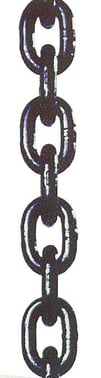 Chain, EN818-2, 6 x 18 mm, black finish TK6-8