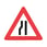 Advarselsskilt A43.2 indsnævret kørebane venstre 102711 miniature
