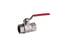 F x F heavyduty fullway ball valve  Red steel lever  TEA treatment  4" 51EUR-016 miniature