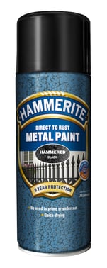 Hammerite Hammer Effekt Sort Spray 400ml 350001400