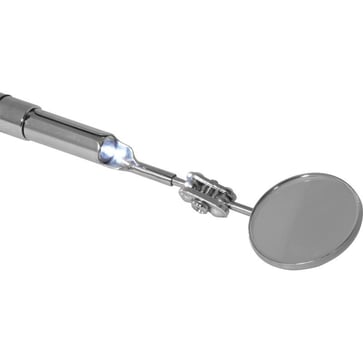 LED inspektionsspejl Ø30 mm med teleskopstang (L=665 mm) 15040425