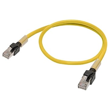 Ethernet patch kabel, F/UTP, Cat.6A, LSZH (gul), 5 m XS6W-6LSZH8SS500CM-Y 374585