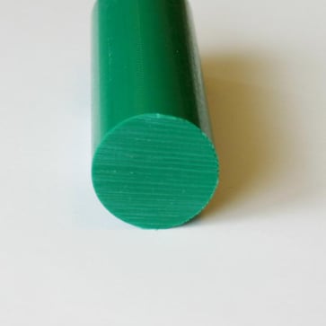 PEUH (LF1000) rundstang Ø: 50mm Grøn   (L:2000mm) RBPEUH050GN