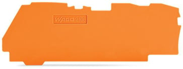 Ende- og mellemplade 1 mm til 3-lederklemmer, orange 2106-1392