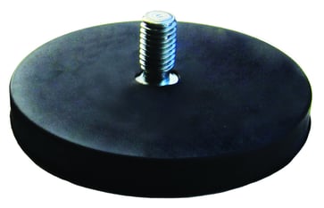 ECLIPSE Rubber covered Neodymium pot magnet Threaded neck M4x6,5mm Ø 22 mm, 851   2pieces 87E851