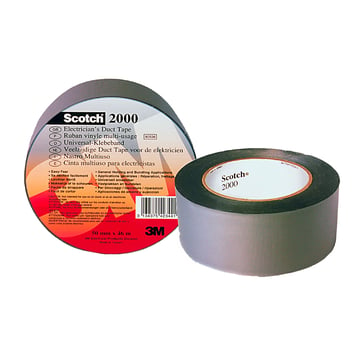 Scotch® 2000 Electricians Duct Tape Grey 50 mm x 46 m 7000076790