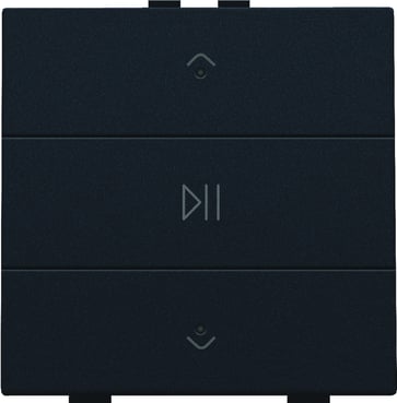 Audio tryk med LED, black coated, NHC 161-52073
