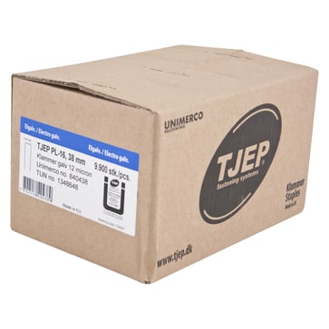 TJEP staple galv coated Box 9900pcs PL-16 38mm 840438