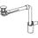 Geberit CLOU håndvaskafløb 32 mm med udvendige ventilpropper og løftestang 152.072.21.1 miniature