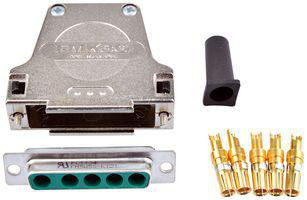 Combination Layout D Sub Connector, DB-5W5, Receptacle, Solder 2671639