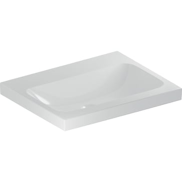 Geberit iCon Light hand rinse basin f/furniture, 600 x 480 mm, white porcelain KeraTect 501.847.00.8