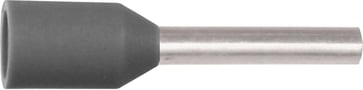 Isoleret ABIKO terminalrør KA0,14-6ETW, 0,14mm² L6, Grå 7298-009100