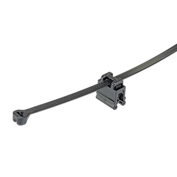 Kantklips med kabelbinder med ståltunge 48X188mm parallel top pladetykkelse 0.7mm til 3mm CMEA12-B2S-D300