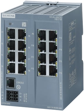 SCALANCE XB216 manageable layer 2 IE-switch 16X 10/100 mbits/s RJ45 ports 1X console port 6GK5216-0BA00-2AB2