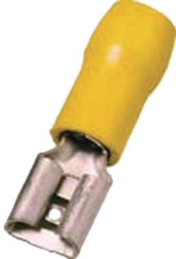 Isoleret spademuffe gul 6,3x0,8  4-6mm² ICIQ668FH