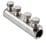 Shear bolt splice connector 4-screw 6-25 Al/Cu VB04-0015 miniature