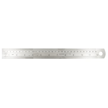 Steel ruler 300x30x1,0 mm/inch 10310830