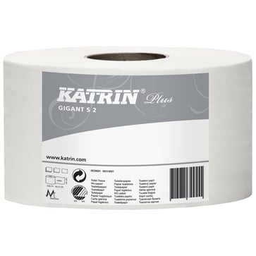 Katrin Plus Gigant Toiletpapir S 2 1 karton=12 ruller 108925