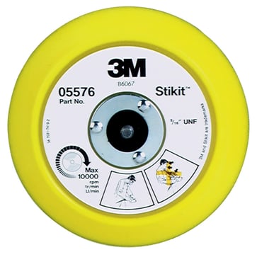 3M™ Stikit™ Abrasive Disc Back-up Pad, Blue, 6 in x 3/4 in 5/16-24 7000045680