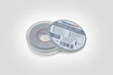 HelaTape Flex 1000+ 19mm x 20m Premium PVC tape Grey 710-10609