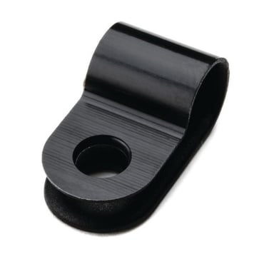 Plastic P-Clamps H3P black for Ø6,5mm bundle 211-60002