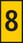 Fortrykt kabelmærke gul WIC1-8 (pose 200 stk) 561-01684 miniature