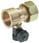 Kemper 3/4" Union connector, union nut,  ½"FPT 4760701500 miniature