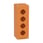 Harmony tom trykknapkasse i orange metal med 4 x Ø30 mm huller for trykknapper og 1 x M25 forskruning 220 x 80 x 77 mm XAPO4604 miniature