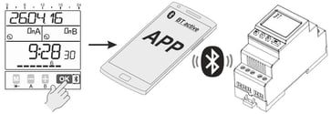 G-Smart Kontaktur digitalt uge med bluetooth og app 300310