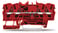 4-leder-gennemgangsklemme 2,5mm² rød 2002-1403 miniature