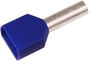 Pre-insulated end TWIN-terminal A16-16ET2, 2x16mm² L16, Blue 7287-010500