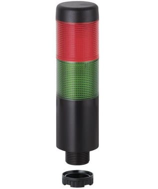 LED-signaltårn, Grøn/Rød, 95mA, 24VAC/VDC, Kabelforbindelse, 2 m, Type:69912075 110-79-546