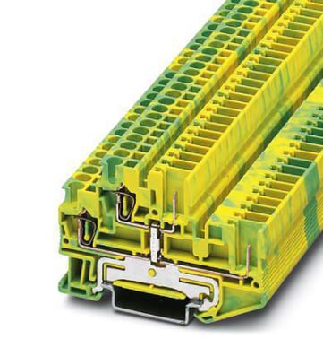 Protective conductor double-level terminal block STTB 2,5/2P-PE 3040067